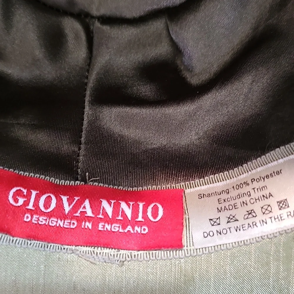 Giovannio Elegant Green Women's Hat with Bow/Feathers - Picture 6 of 9
